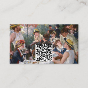 Carte De Visite Renoir - Déjeuner de la fête nautique - Code QR