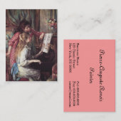 Carte De Visite Renoir : Filles au piano (Devant / Derrière)