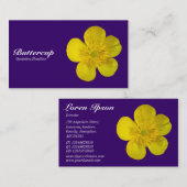 Carte De Visite Renoncule - Deep Purple 330066 (Devant / Derrière)