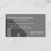 Carte De Visite Rénovation de bâtiment historique par Gray Archite (Dos)