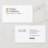 Carte De Visite Rénovation de la cuisine et de la menuiserie (Devant / Derrière)