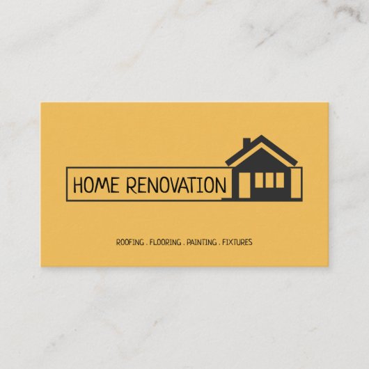 Carte De Visite Rénovation de maison Construction (Devant)