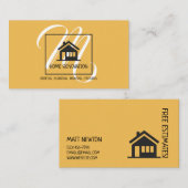 Carte De Visite Rénovation de maison Construction (Devant / Derrière)