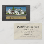 Carte De Visite Rénovation de maison / Construction de maison (Devant / Derrière)