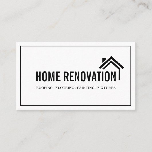 Carte De Visite Rénovation de maison Construction Rénovation (Devant)