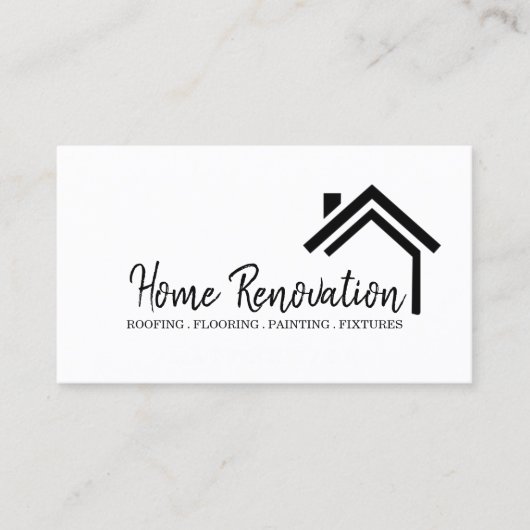 Carte De Visite Rénovation de maison Construction Rénovation (Devant)