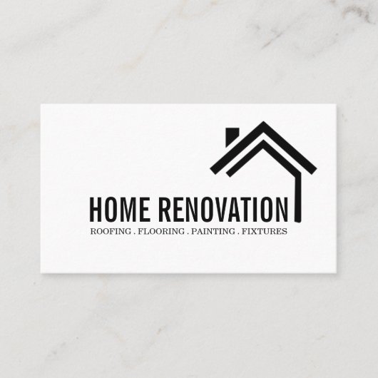 Carte De Visite Rénovation de maison rénovation construction (Devant)