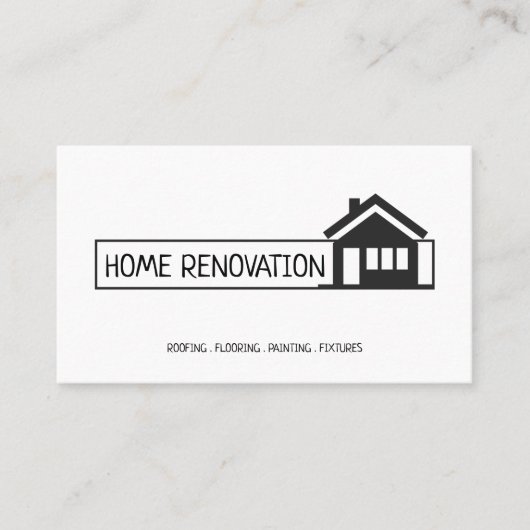 Carte De Visite Rénovation de maison Rénovation Construction (Devant)