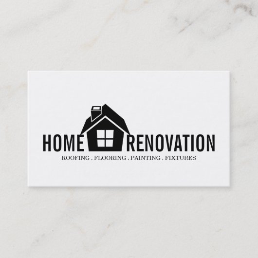 Carte De Visite Rénovation de maison Rénovation Construction (Devant)