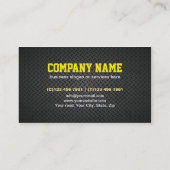 Carte De Visite Rénovation de plaque métallique de construction de (Dos)