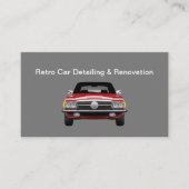 Carte De Visite Rénovation de voiture classique Retro Détail (Devant)