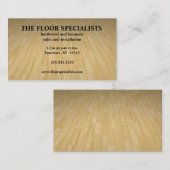 Carte De Visite Rénovation du plancher en bois franc (Devant / Derrière)