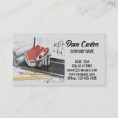 Carte De Visite Rénovation Handyman Architecte de construction (Devant)