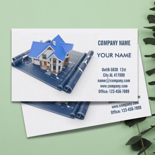 Carte De Visite Rénovation Handyman Architecte de construction