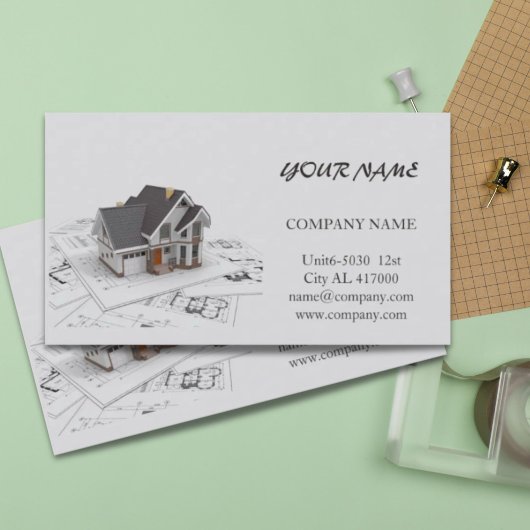 Carte De Visite Rénovation Handyman Architecte de construction