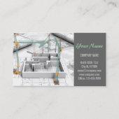 Carte De Visite Rénovation Handyman Architecte de construction (Devant)