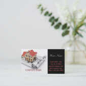 Carte De Visite Rénovation Maison Retrait Entrepreneur Constructio (Debout devant)