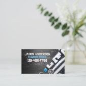 Carte De Visite Rénovation Pipe Handyman Pluming Service Plumber (Debout devant)