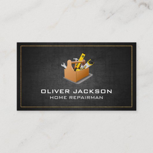 Carte De Visite Rénovations | Boîte à outils du réparateur (Devant)