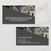 Carte De Visite Rénovations de maisons de construction moderne (Devant / Derrière)