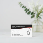 Carte De Visite Rep d'assurance-maladie moderne (Debout devant)