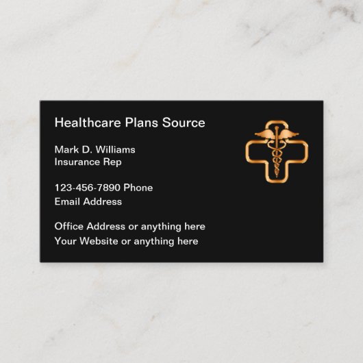 Carte De Visite Rep des régimes d'intégrité Médicales classiques (Devant)