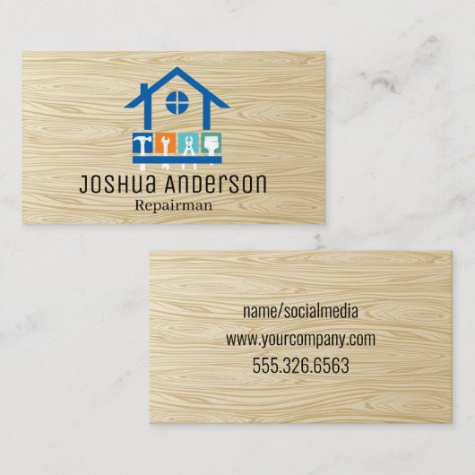 Carte De Visite Repair Tools | Appliances | Hand Tools (Devant / Derrière)