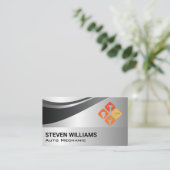 Carte De Visite Repair Tools | Mechanic | Metallic (Debout devant)