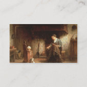 Carte De Visite Réparant les filets (huile sur le panneau) (Dos)