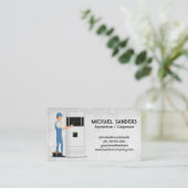 Carte De Visite Réparateur (Debout devant)