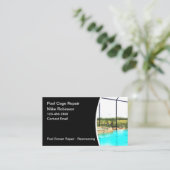 Carte De Visite Réparateur De Cage De Piscine (Debout devant)