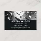 Carte De Visite Réparateur de construction de soudure métallique (Dos)