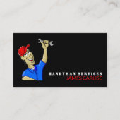 Carte De Visite Réparateur de dessin, Handyman (Devant)