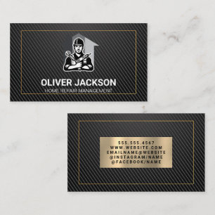 Carte De Visite Réparateur de maison de construction Constructeu