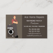 Carte de visite réparateur modifiable (Devant)