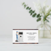 Carte De Visite Réparateur - Réparateur - Unité CA | Handyman (Debout devant)