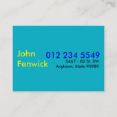 Carte De Visite Réparation à domicile (Dos)