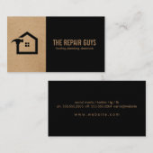 Carte De Visite Réparation à domicile | Handyman | Construction (Devant / Derrière)