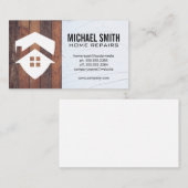 Carte De Visite Réparation à domicile | Menuiserie résidentielle (Devant / Derrière)