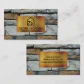 Carte De Visite Réparation à domicile | Mur de pierre | Gestion de (Devant / Derrière)