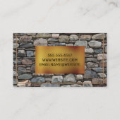 Carte De Visite Réparation à domicile | Mur en pierre | Agent immo (Dos)