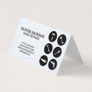 Carte De Visite Réparation à domicile   Outils   Handyman