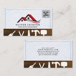 Carte De Visite Réparation à domicile   Réalisateur   Code QR sur 