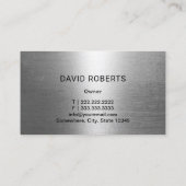 Carte De Visite Réparation automatique Automobile Métal mécanique  (Dos)