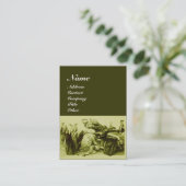 Carte De Visite RÉPARATION AUTOMATIQUE - AUTOMOBILE, vert rouge (Debout devant)