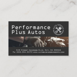 Carte De Visite Réparation automatique Autos de performance Mé