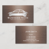 Carte De Visite Réparation automatique Logo automobile Mécanique B (Devant / Derrière)