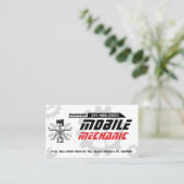 Carte De Visite Réparation automatique mobile modifiable (Debout devant)