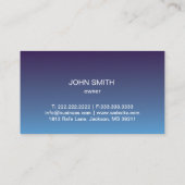 Carte De Visite Réparation automobile Location Blue élégant (Dos)