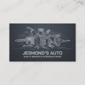 Carte De Visite Réparation automobile - Mécanique (Devant)